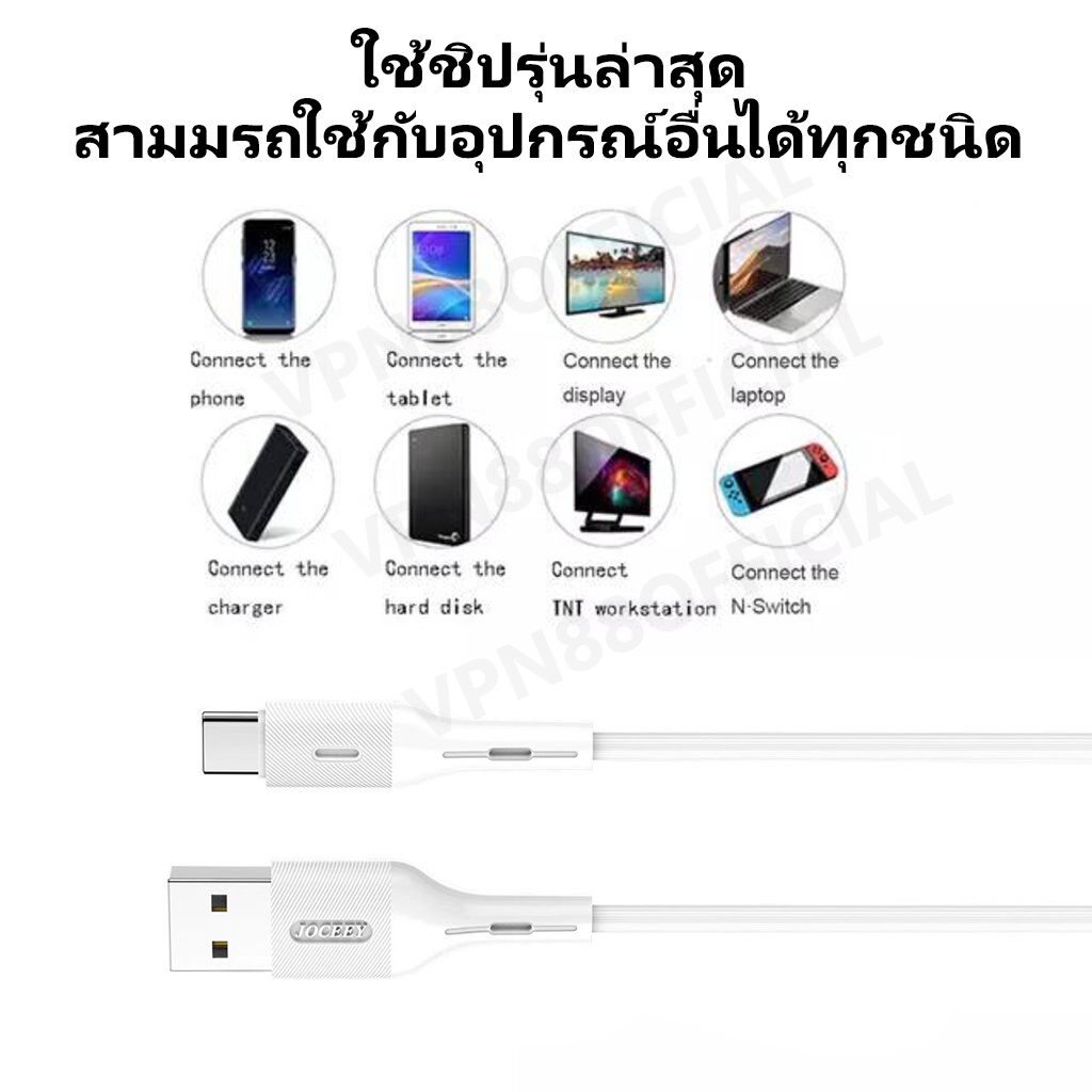 สายชาร์จ OPPO Reno 2 2F Type-c 3.4A และ 6A เต็ม ชาร์จเร็ว คุณภาพสูง #7