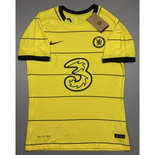 SALE !!! ตัวละ 100 เสื้อบอล เพลเย่อ เชลซี เยือน สีเหลือง 2021-22 Size S Player Chelsea Away Cecat