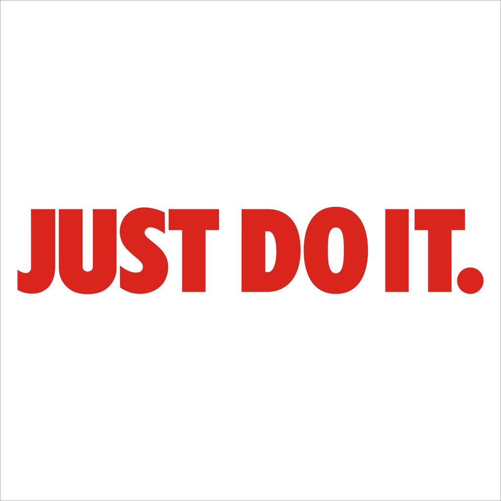 just do it   สติกเกอร์ pvc กันน้ำ   ขนาด 4 x 20 cm ราคา 19 บาท - รูปที่ 2