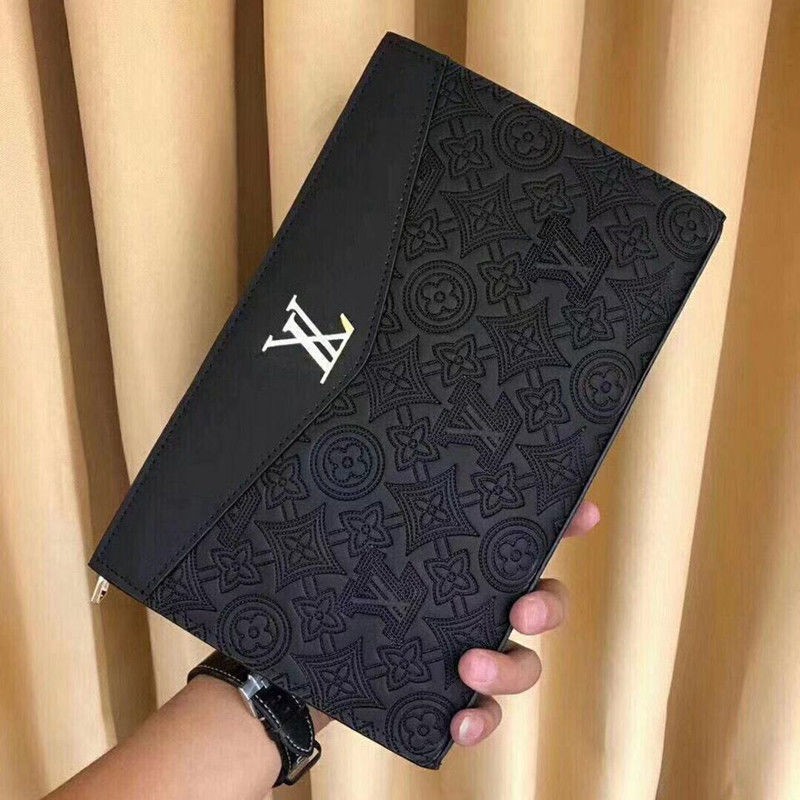 Wallet Large Capacity Business Handbag Imported First-Layer Cowhide Clutch Bag [เอฟพี1105] Men's Casual Envelope Style