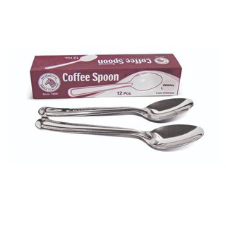 ม้าลาย ช้อนกาแฟ หนา 1 มม. x 12 คัน Zebra, 1 mm. X 12 thick coffee spoon