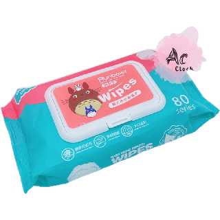 (ลูกค้าใหม่ 1 บาท) Baby Wipes กระดาษทิชชู่เปียก สำหรับเด็กและผู้ใหญ่ ทิชชู่ทำความสะอาดขนาดพกพา 1 ห่อ 80 แผ่น