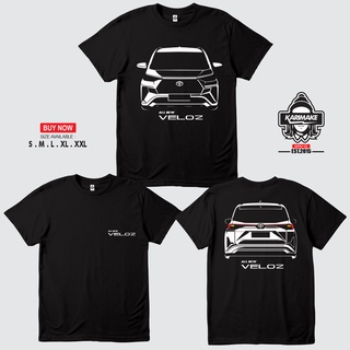 ROUND คอลูกเรือเสื้อยืด พิมพ์ลายรถยนต์ Karimake TOYOTA ALL NEW VELOZ 2022-4XL