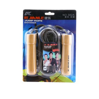 เชือกกระโดด FIT&amp;FIT รุ่น 382 ไซส์ Free Size สีดำ FIT &amp; FIT Jump Rope, 382 Size, Free Size, Black