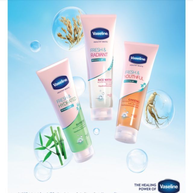 vaseline healthy white fresh & radiant whitening gel