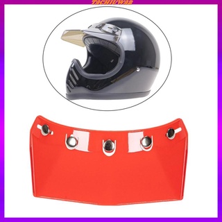 Motorcycle Helmet Visor Peak 5-Snap Open Face Spare Parts Replaces