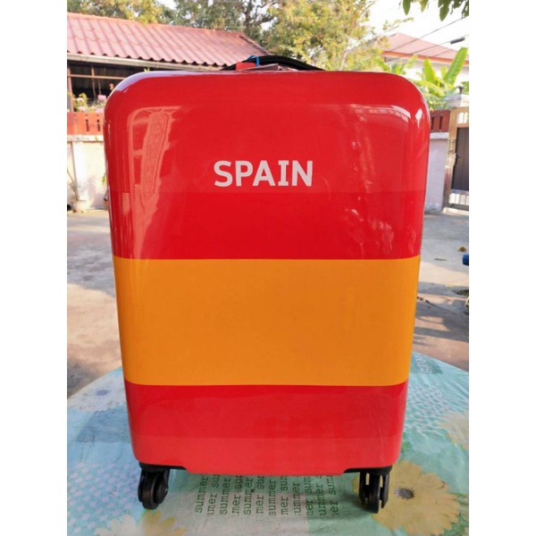 CAGGIONI กระเป๋าเดินทาง World Cup 2018 Limited edition รุ่น Flag Design ขนาด 20 นิ้ว ลายธงสเปน/ฝรั่งเศษ