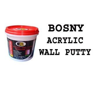 อะครีลิควอลล์พัตตี้โป้วภายนอก บอสนี่ BOSNY ACRYLIC WALL PUTTY b222 (1/4กล)