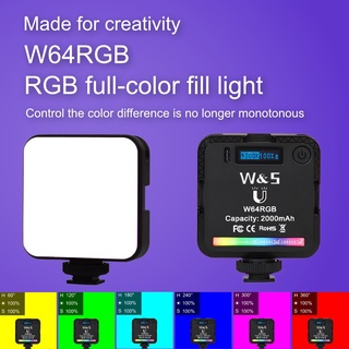 Selens ไฟ LED RGB 5600K 3200K ขนาดเล็ก แบบพกพา สําหรับกล้องวิดีโอ Vlog