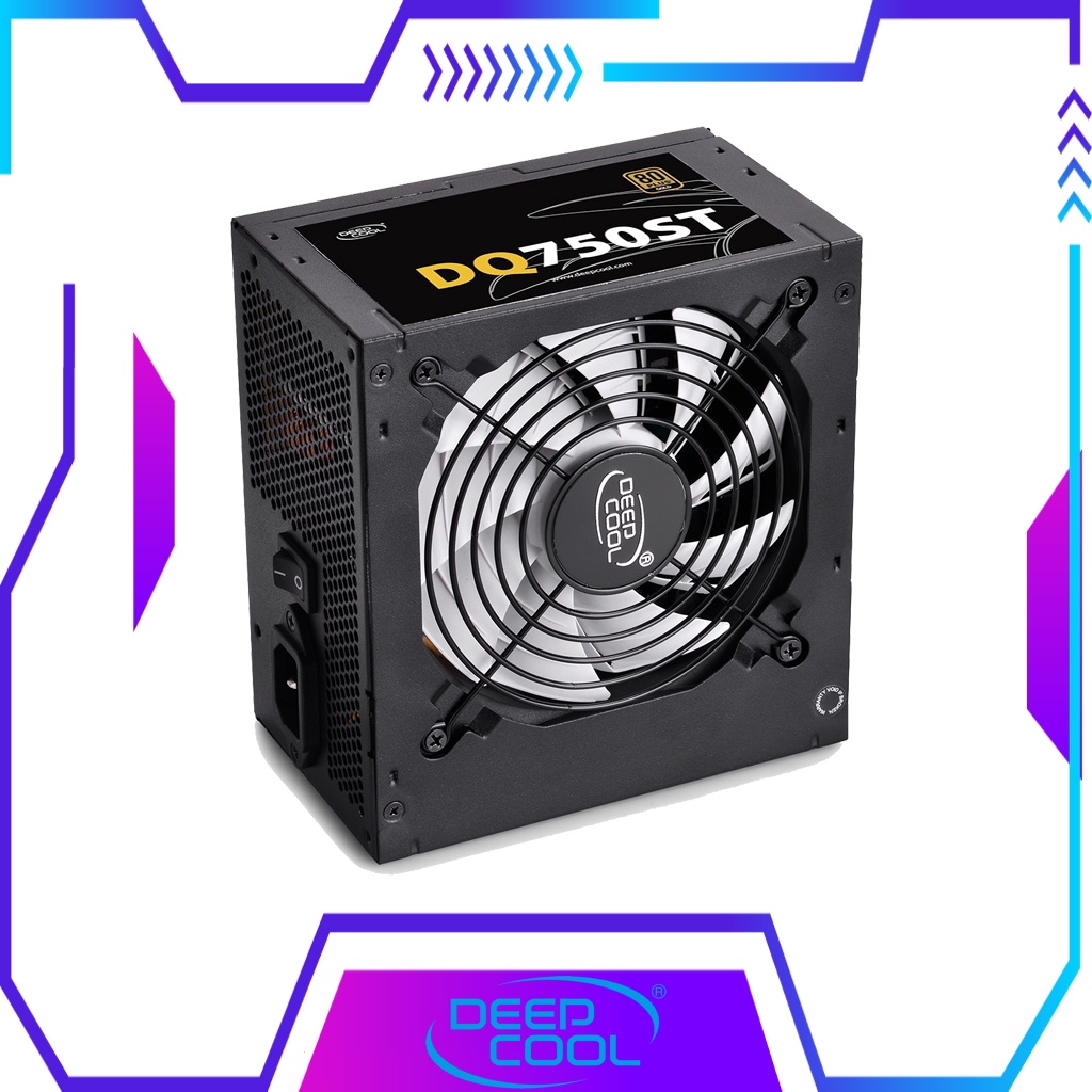 DEEPCOOL - POWER SUPPLY 750W DQ750ST (80+Gold) อุปกรณ์จ่ายไฟ รับประกัน 10 ปี