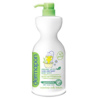 เดอร์มาพอน สีเขียว Dermapon Organic hair and body bath 480 ml