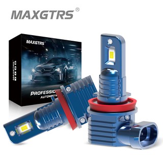 Maxgtrs หลอดไฟตัดหมอก Led H1 H3 H4 H7 H8 H11 9005 HB3 9006 HB4 CSP 80W 6000K 3000K สีทอง 12V 24V สีขาว สําหรับรถยนต์ 2 ชิ้น