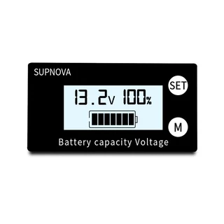 วัดโวลท์ DC 8-80V โวลต์มิเตอร์วัดความจุแบตเตอ หน้าจอ LCD การวัดมิเตอร์วัดปริมาณแบตเตอรี่ ตัววัดโวลท์แบต โวลต์ดิจิตอล diy