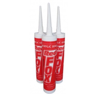 กาวอะคริลิก Red Fox Acrylic sealant ยาแนวกระเบื้อง อะคลิลิคซีลแลนท์ Redfox แด๊ป ต่อหลอด/ยกลัง