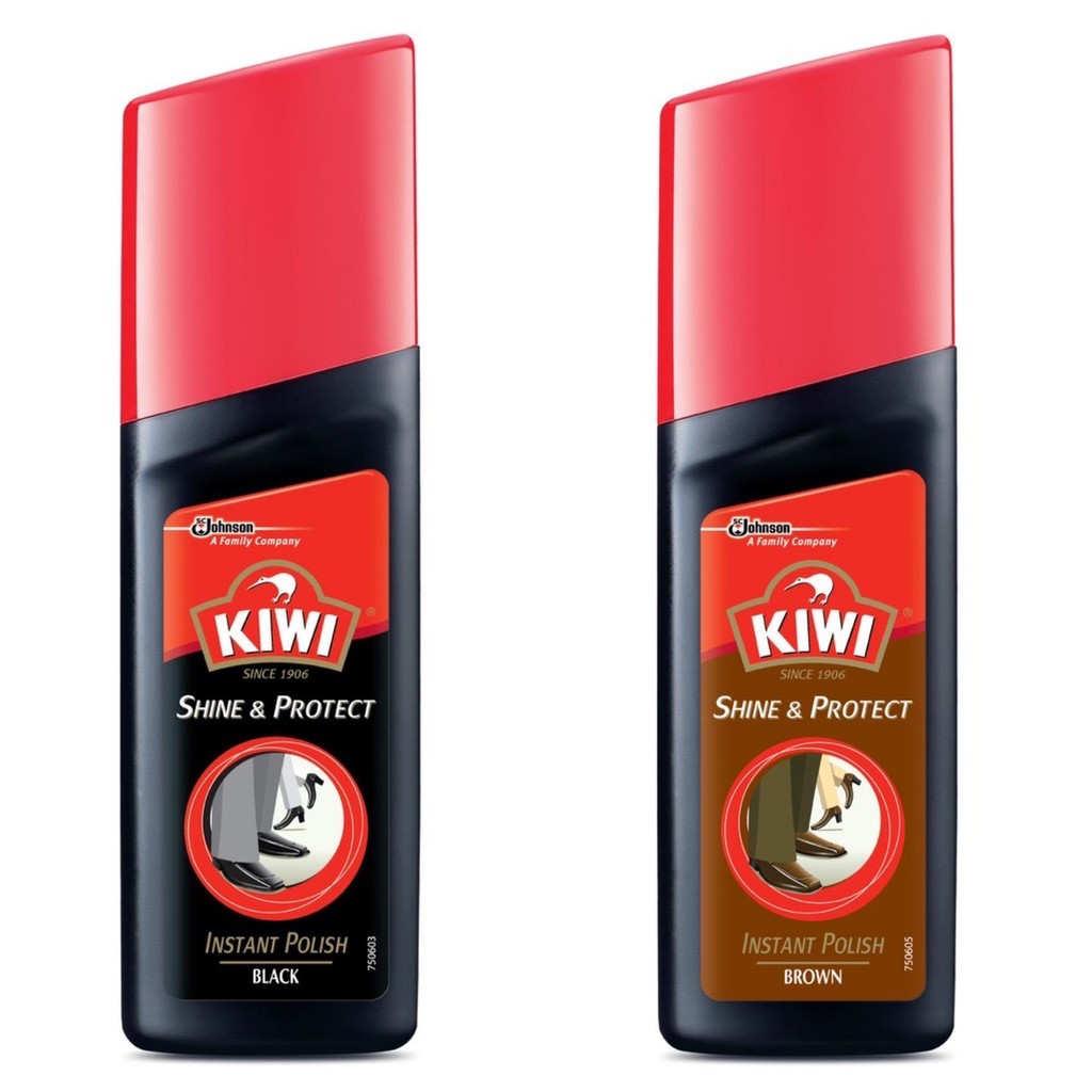 KIWI Color Shine & Protect กีวี่ คัลเลอร์ ชายน์ & โพรเทค ผลิตภัณฑ์ขัดรองเท้า 75 มล.  (ดำ/น้ำตาล)