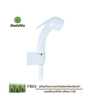 DONMARK ชุดbidet sprayพร้อมสายDM-910 ขาว สก็อตไบรท์ แผ่นใยขัดพร้อมฟองน้ำ แอนตี้แบคทีเรีย แพ็คละ 3 ชิ้น