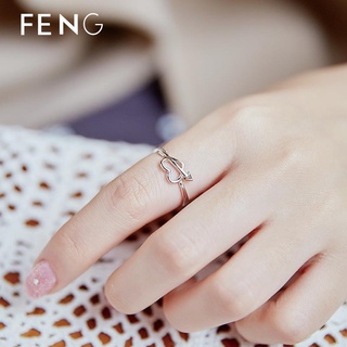 Ring Creative Heart -Sterling Sterling Sterling แกะสลักแหวนเพชรแกะสลัก