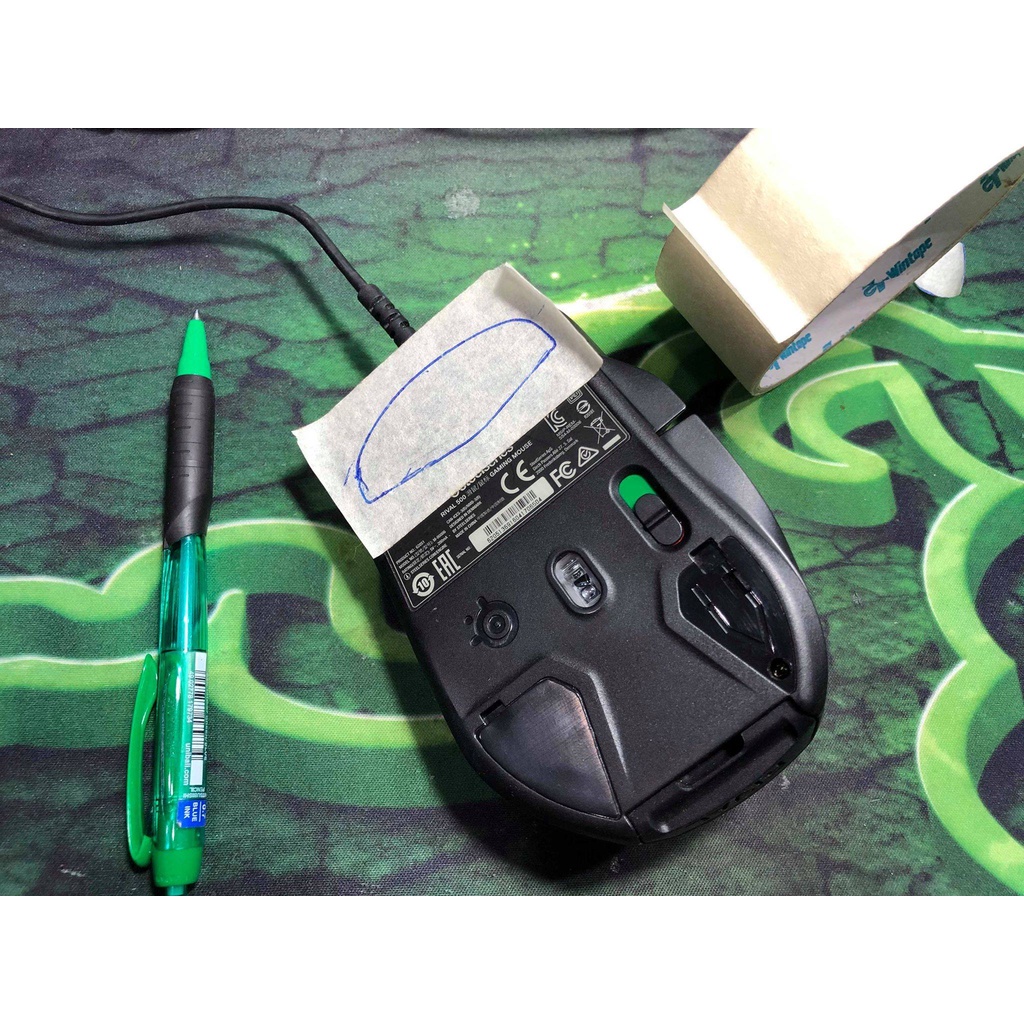 Glide ยางรองพื้นเมาส์ (Feet Mouse) แบบตัดเอง ขนาด 5x7cm และ 10x7cm