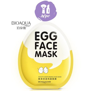 มาร์คหน้าไข่ หน้าใส Bioaqua EGG FACE MASK มาร์กหน้า มาร์คสิว ให้ความชุ่มชื้น &amp;กระชับรูขุมขน