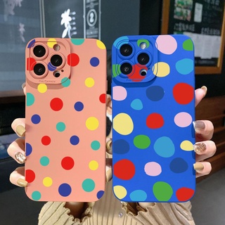 เคสโทรศัพท์มือถือ ขอบสี่เหลี่ยม ลายจุด หรูหรา สําหรับ Samsung Galaxy A33 A53 A73 5G A32 A52S A72 A31 A41 A71