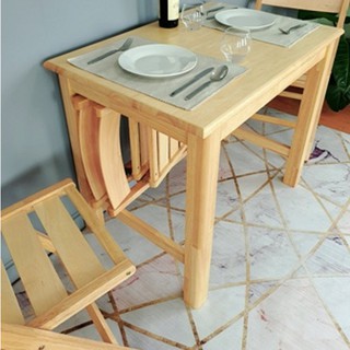 โต๊ะกินข้าว Evergreen-Furniture Fixed Top T-967-S ผลิตจากไม้ยางพารา มี2สีให้เลือก (ราคานี้เฉพาะโต๊ะ)