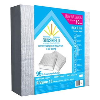 INSULATION PE+ALUMINUM FOIL SUNSHIELD 60X60x1CM 10EA/SET ฉนวนกันความร้อน SUNSHIELD 60x60x1 ซม. ฉนวน PE ฉนวนกันความร้อน ว