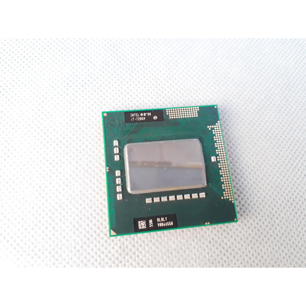 Intel Core i7-720QM i7 720QM SLBLY 1.6 GHz Quad-Core แปดเธรด CPU โปรเซสเซอร์ 6W 45W ซ็อกเก็ต G1 / rP