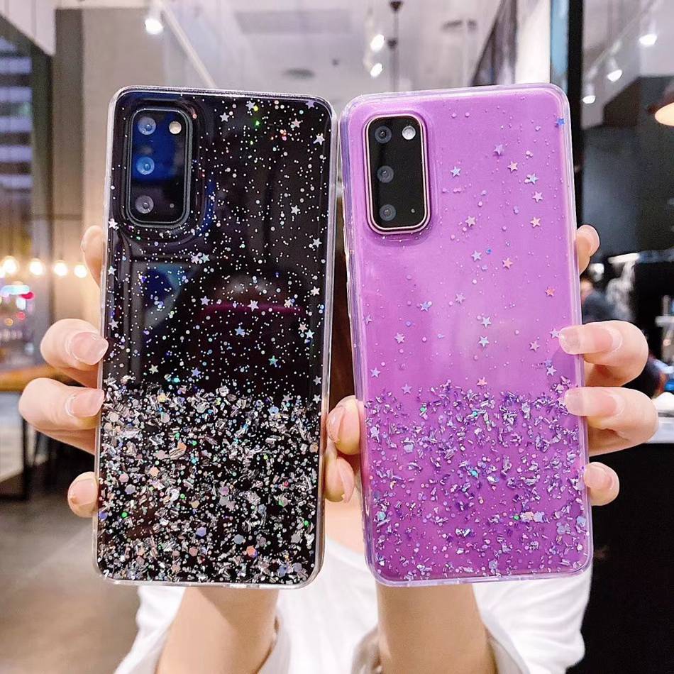 SAMSUNG ปลอกsamsung Galaxy A15 A55 A53 A14 A54 A34 A73 A53 A73 A53 เคสโทรศัพท์ซิลิโคนอ่อนนุ่มเคสโทรศัพท์Bling Glitterซิลิโคนเงากรณีปกป้องปกหลัง
