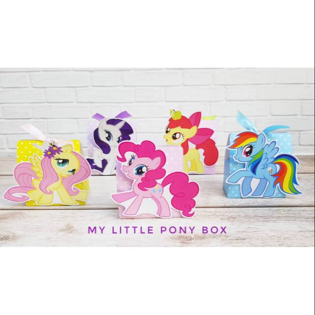 My Little Pony Theme Flat Box / Goodie Snack Box (ขั้นต่ํา 12 ชิ้น)