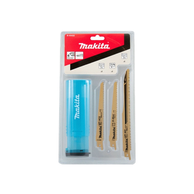 MAKITA B-44432 : ใบเลื่อยชักตัดไม้ 6 ใบ ( พร้อมกล่อง )