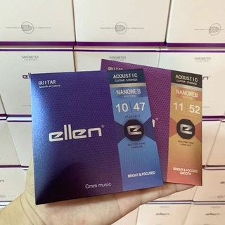 สายกีต้าร์เคลือบกันสนิม✅ellen✅(สายกีต้าร์โปร่ง) รุ่นใหม่🔥ราคาประหยัด ฟรีปิ๊กกีต้าร์ทุกชุด