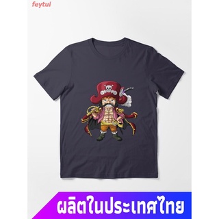 แขนสั้นcrew neck2022  discount One Piece หนึ่งชิ้น อะนิเมะ โจรสลัด One Piece Gol D. Roger Essential T-Shirt เสื้อยืด เสื
