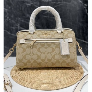 COACH ROWAN SATCHEL IN SIGNATURE CANVAS