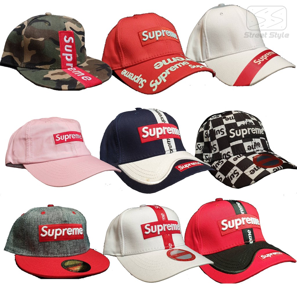 หมวก supreme 🧢 ทุกแนว ทุกสไตท์ Supreme Cap all style cap bucket gap มี20ลาย มีอีกหลายแบบอยู่ใน ร้านค้า