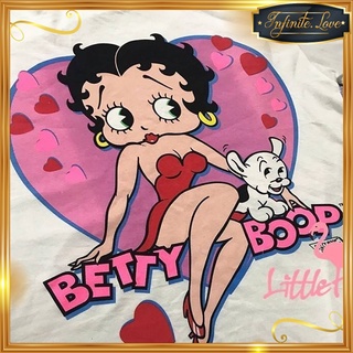 💛เสื้อยืด Betty Boop การ์ตูนสุดฮิตยุค 90 ลายสกรีนสีแน่นมากก💛*พร้อมส่งทุกวัน*