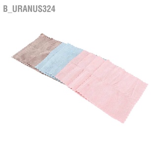 B_uranus324 12pcs/set Durable Coral Fleece Cleaning Cloth Reusable Super Absorbent Kitchen Towels