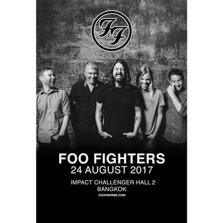 โปสเตอร์ Foo Fighters Dave Grohl ฟูไฟเตอส์ เดฟ โกรล Poster แต่งคอนโด ตกแต่งห้อง รูปภาพติดห้อง ตกแต่งผนัง โปสเตอร์ติดผนัง