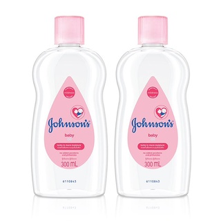 [ทั้งหมด 2 ชิ้น] JOHNSON &amp; JOHNSON จอห์นสัน เบบี้ออยล์ 300 มล. X 2 ขวด