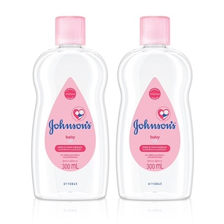 [ทั้งหมด 2 ชิ้น] JOHNSON &amp; JOHNSON จอห์นสัน เบบี้ออยล์ 300 มล. X 2 ขวด