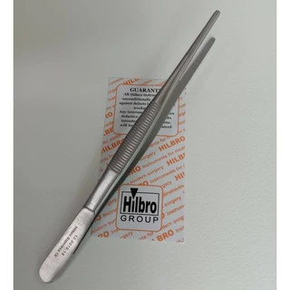 ฟอร์เซป ปากคีบสแตนเลส แบบไม่มีเขี้ยว THUMB DRESSING FORCEP SERRATED STR ยี่ห้อ HILBRO (ฮิลโบร)