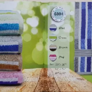 ผ้าขนหนูลายริ้ว ยี่ห้อฟรอลิน่า ผ้าเช็ดตัวลายริ้ว Frolina รหัส 6004