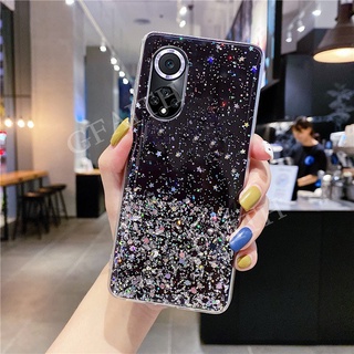 Ready Stock New เคสโทรศัพท์ Huawei Nova 9 Pro Back Cover Bling Clear Black Green Pink Star Space TPU Soft Casing Phone Case เคส Nova9 9Pro