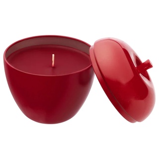 ถ้วยเทียน แก้วเทียนหอม ในถ้วยโลหะ รูปแอปเปิล VINTER 2021 Scented candle in metal tin apple-shaped /Winter apples red9 cm