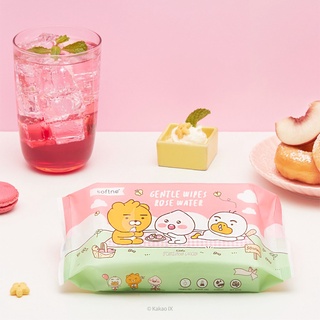 [พร้อมส่ง] Softne Gentle wipes rose water 50 แผ่น