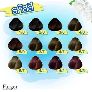 (ตัดปีกฝา) สีย้อมผม ฟาร์เกอร์ โทนสีธรรมชาติ/สีน้ำตาล FG By Farger Natural/Brown Hair Color 100 ml.