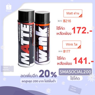 MATTE &amp; WINK น้ำยาเคลือบผิวด้าน ผิวเงา by LUBE71