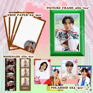 💚 NCT JOHNNY SET ✨ กรอบรูป/ที่คั่นหนังสือ/กระดาษเส้นกริด/รูปโพลาลอยด์