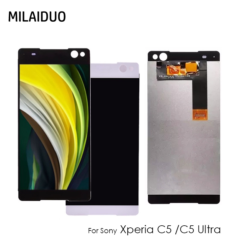 สําหรับ SONY XPERIA C5 / C5 ultra Sony XPERIA C5 Ultra E5506 E5533 E5563 E5553 จอแสดงผล LCD Touch Sc