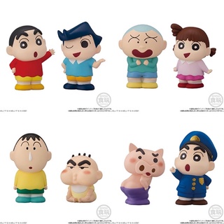 Crayon Shin-chan Friends Mini Figure 2 (Set of 8) Shinnosuke Kazama Masao Nene Bo ชินจังจอมแก่น โมเดล Gashapon รีเมนท์