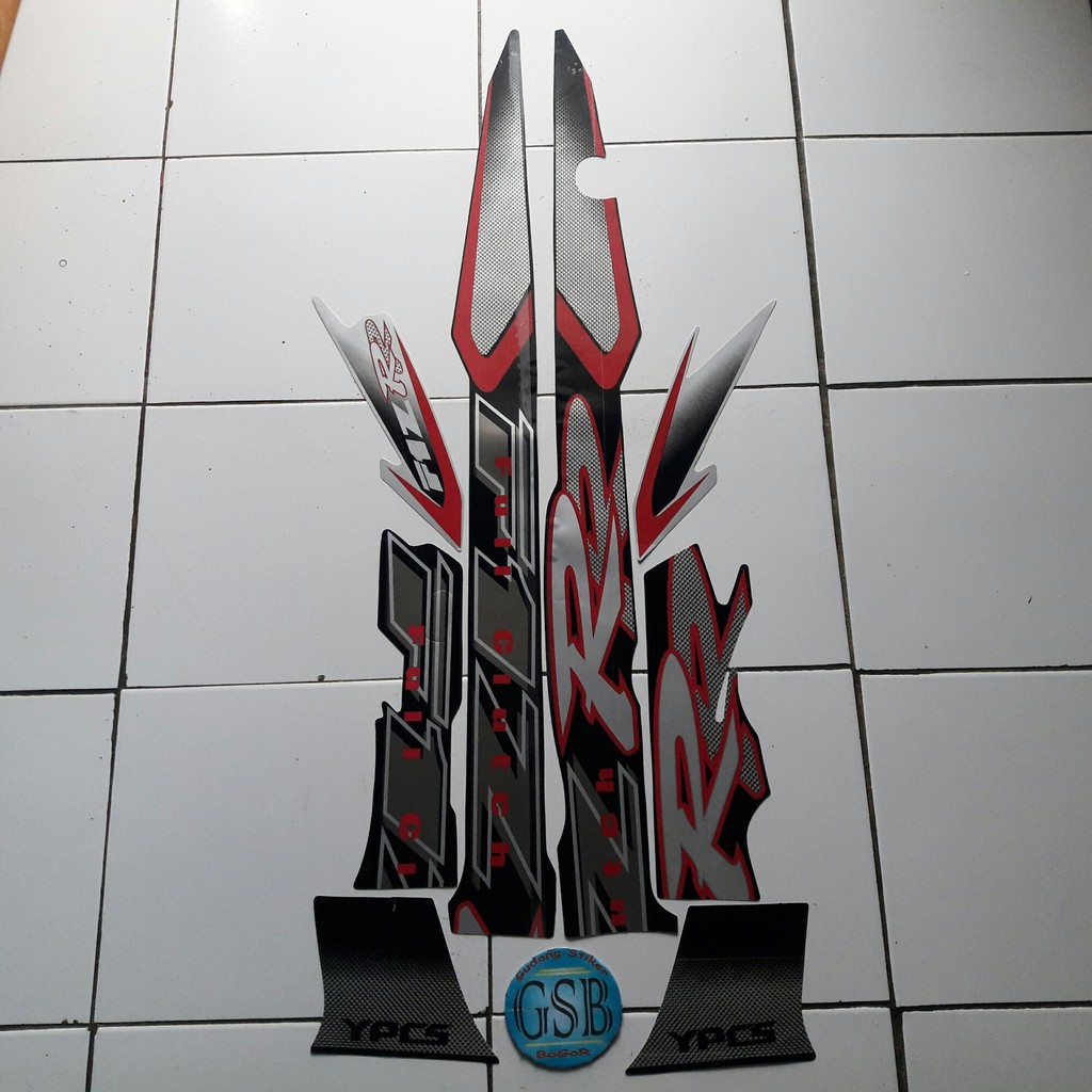 Yamaha f1zr 2001 สติ๊กเกอร์มอเตอร์ไซค์สีเงิน